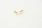 Princess Cut Crystal Stud Earrings