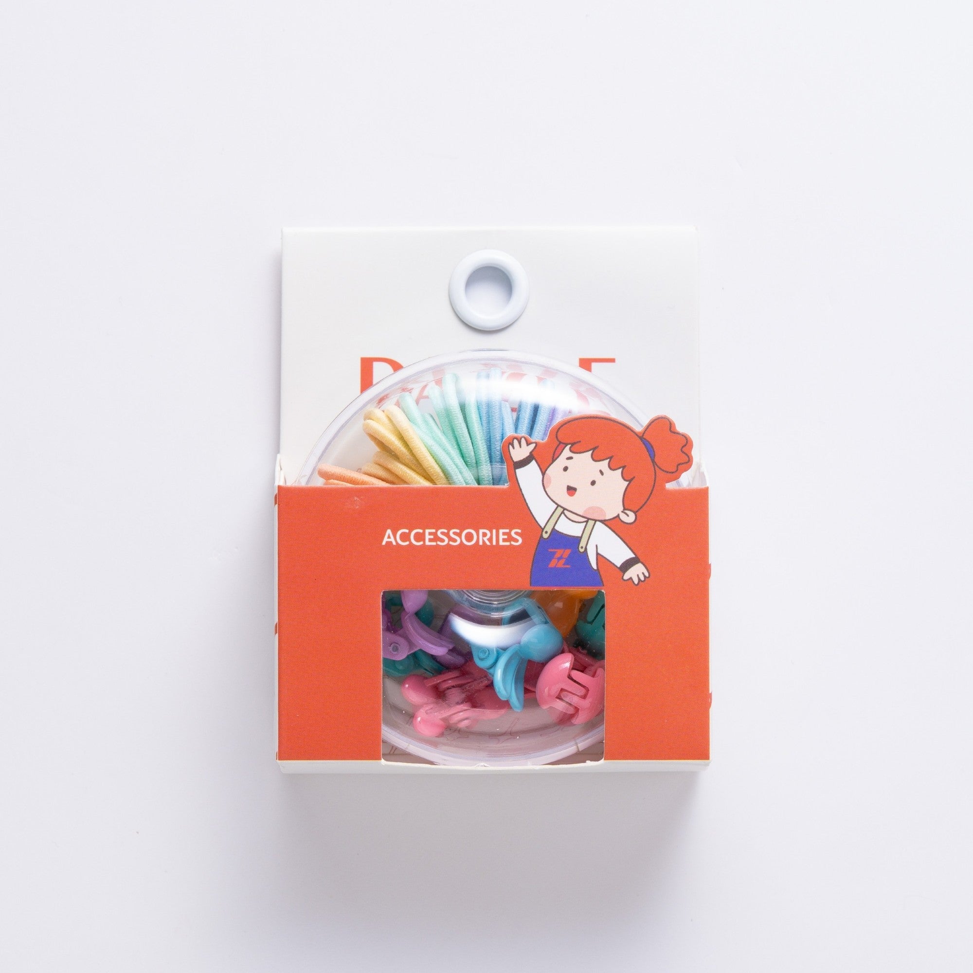 Rainbow Mini Hair Accessories Set (Clips + Bands)