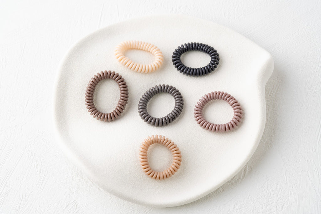 Rainbow Spiral Hair Tie Set for Kids