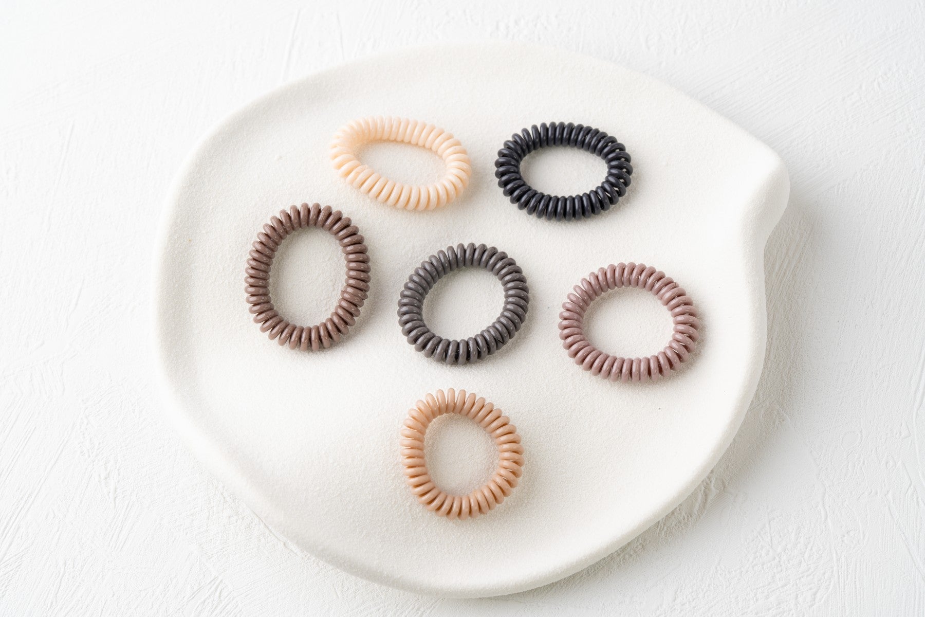 Rainbow Spiral Hair Tie Set for Kids