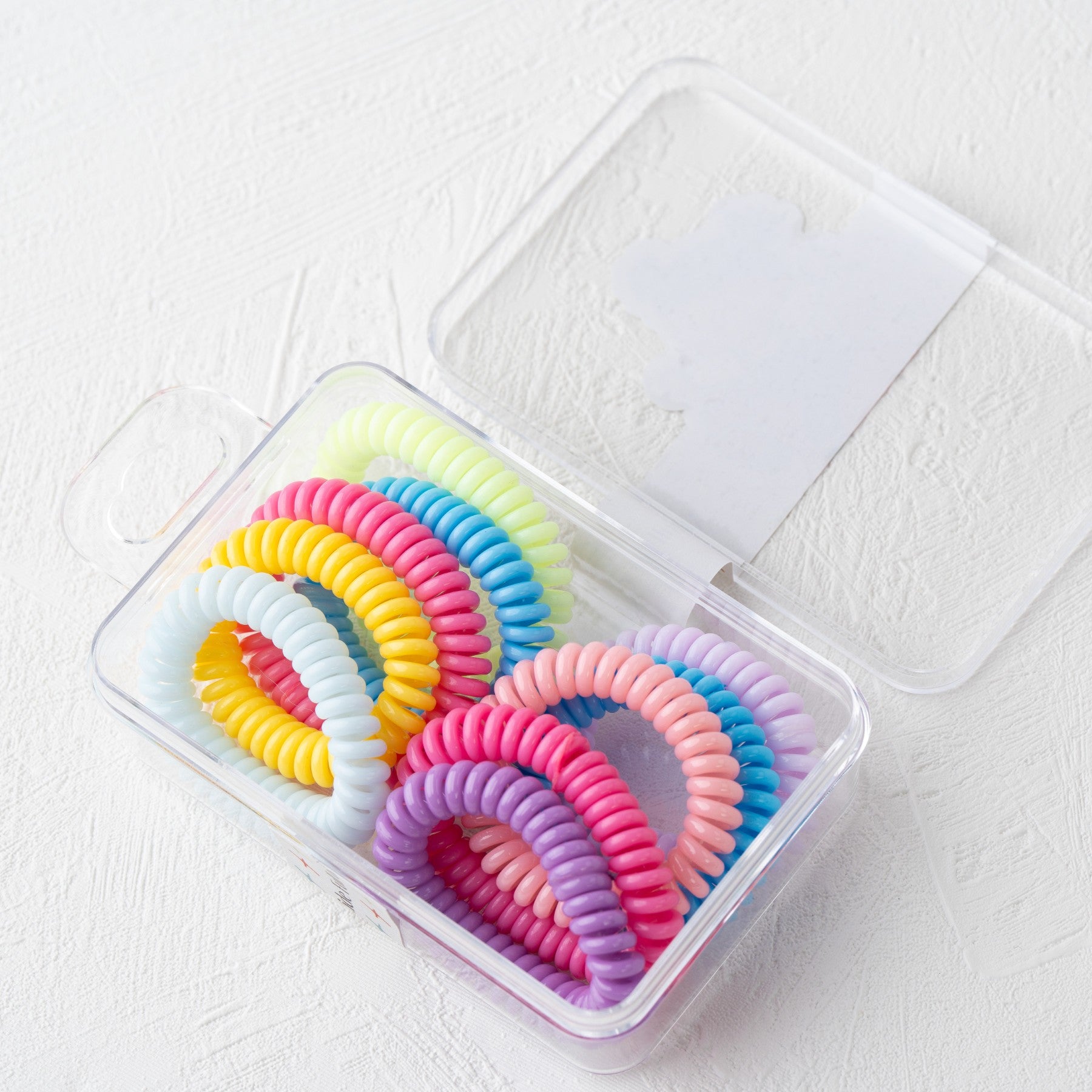 Rainbow Spiral Hair Tie Set for Kids