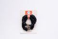 Black Satin Scrunchie Hair Ties (Set of 2)