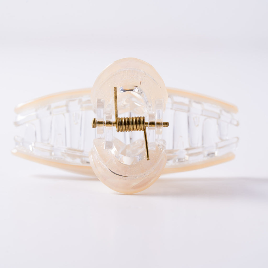 Crystal Pearl Loop Claw Clip