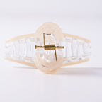 Crystal Pearl Loop Claw Clip