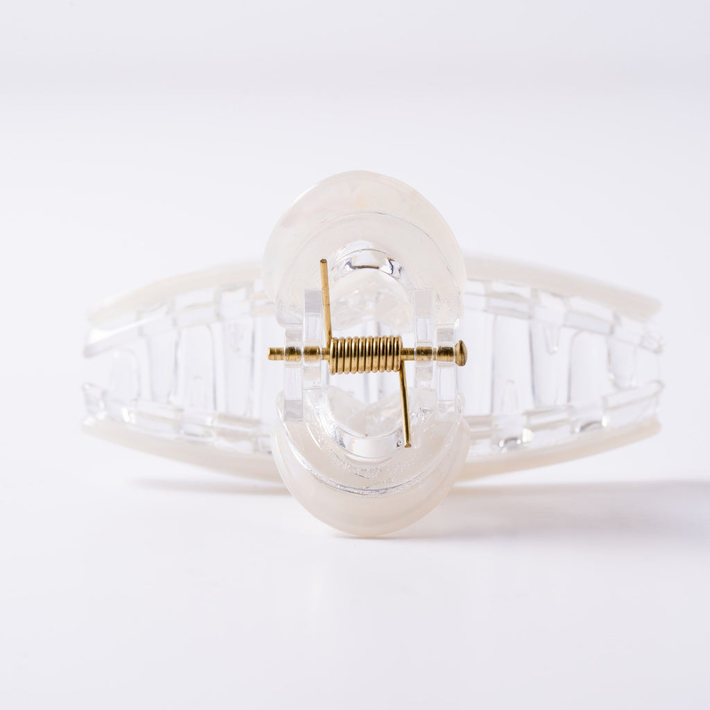 Crystal Pearl Loop Claw Clip