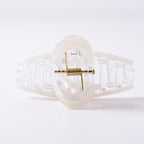 Crystal Pearl Loop Claw Clip