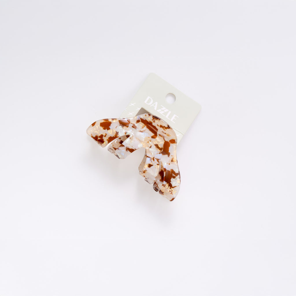Ivory Wave Hair Claw Clip
