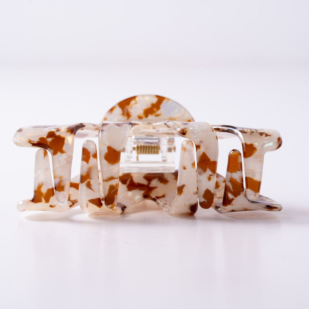 Ivory Wave Hair Claw Clip