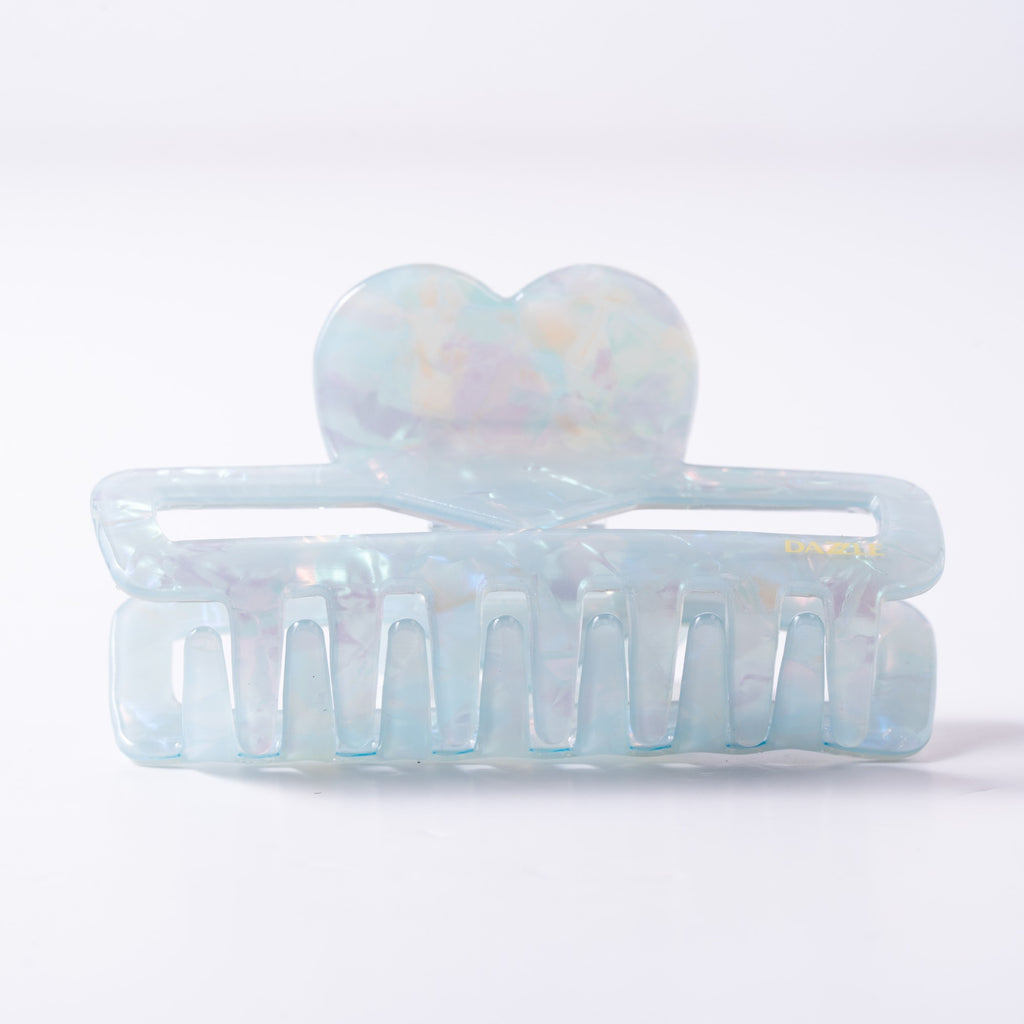 Pearl Heart Claw Clip