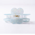 Pearl Heart Claw Clip
