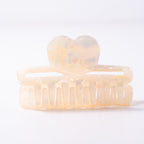 Pearl Heart Claw Clip
