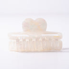Pearl Heart Claw Clip