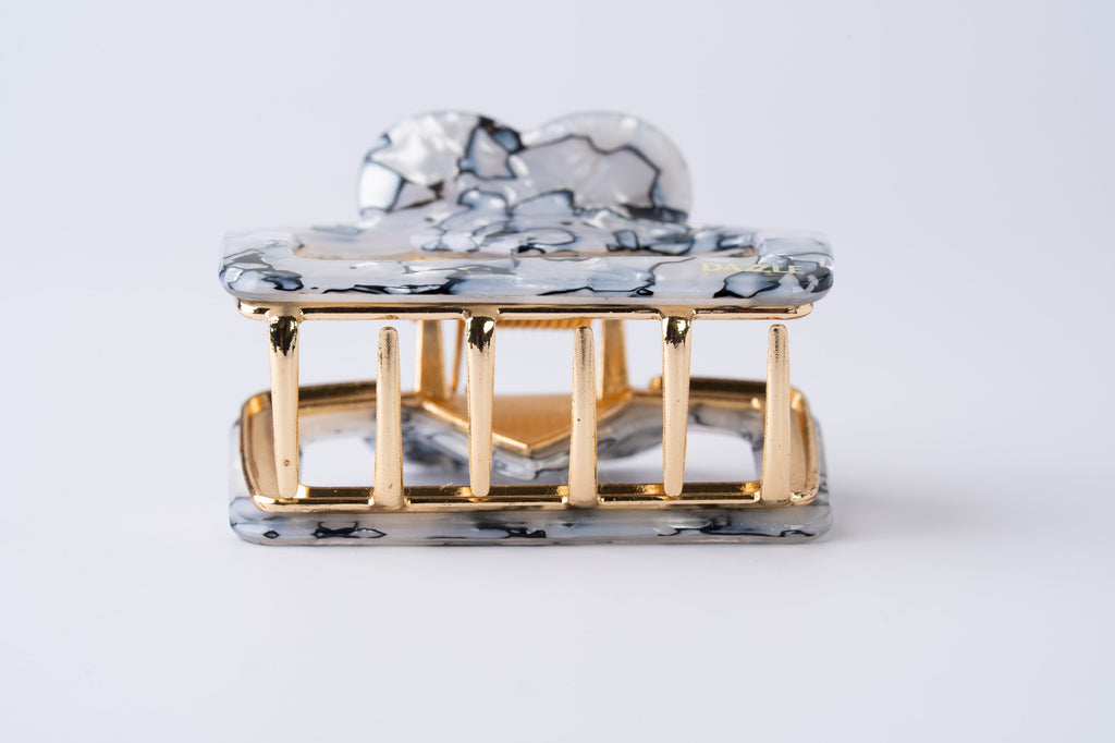 Pearl Heart Luxe Claw Clip