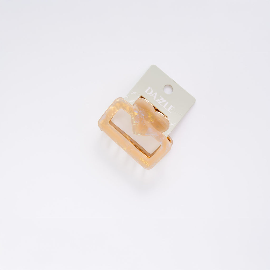 Pearl Heart Luxe Claw Clip