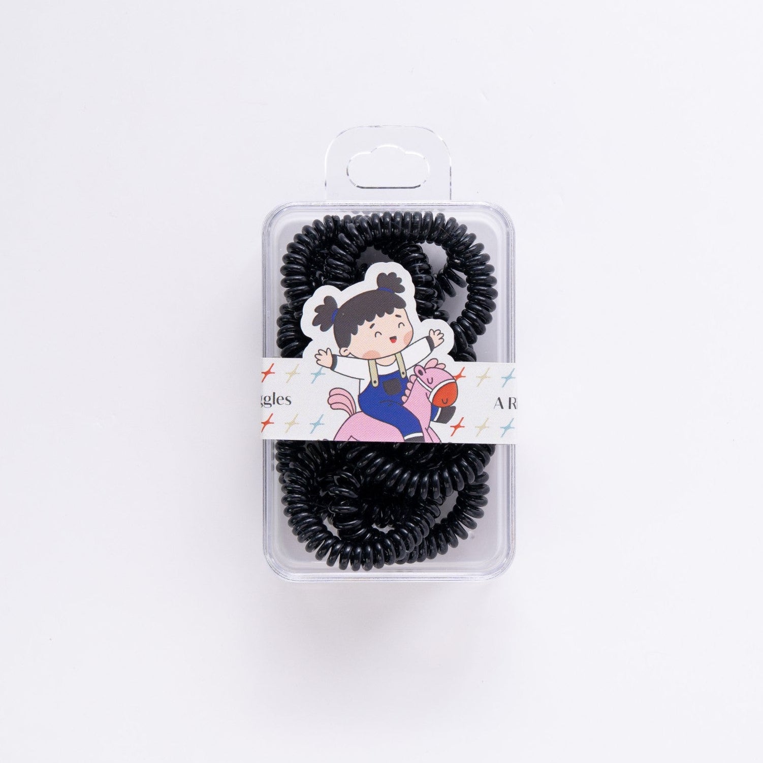 Rainbow Spiral Hair Tie Set for Kids