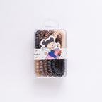 Rainbow Spiral Hair Tie Set for Kids