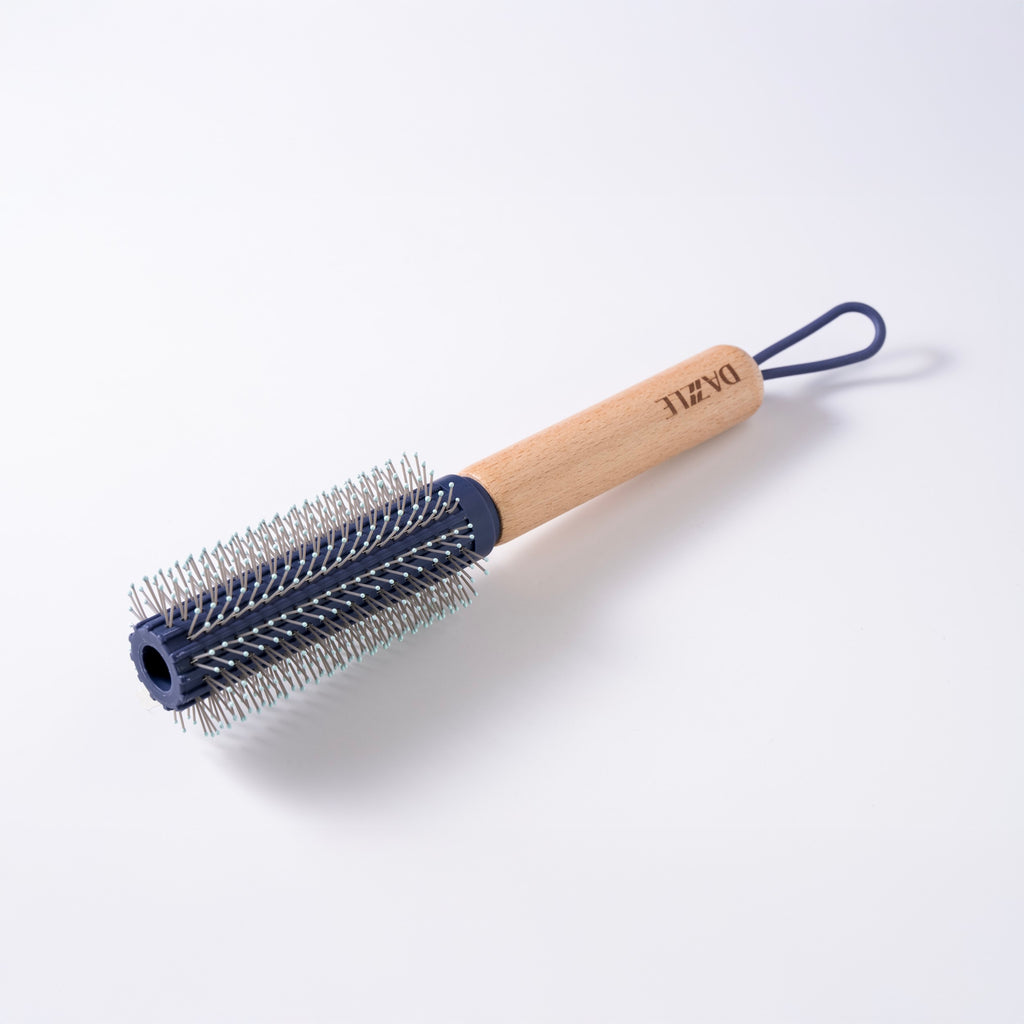 Round Barrel Styling Brush with Wooden Handle