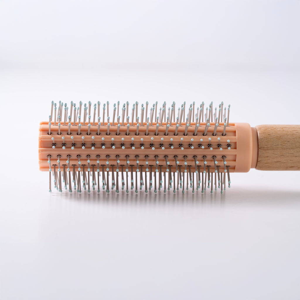 Round Barrel Styling Brush with Wooden Handle