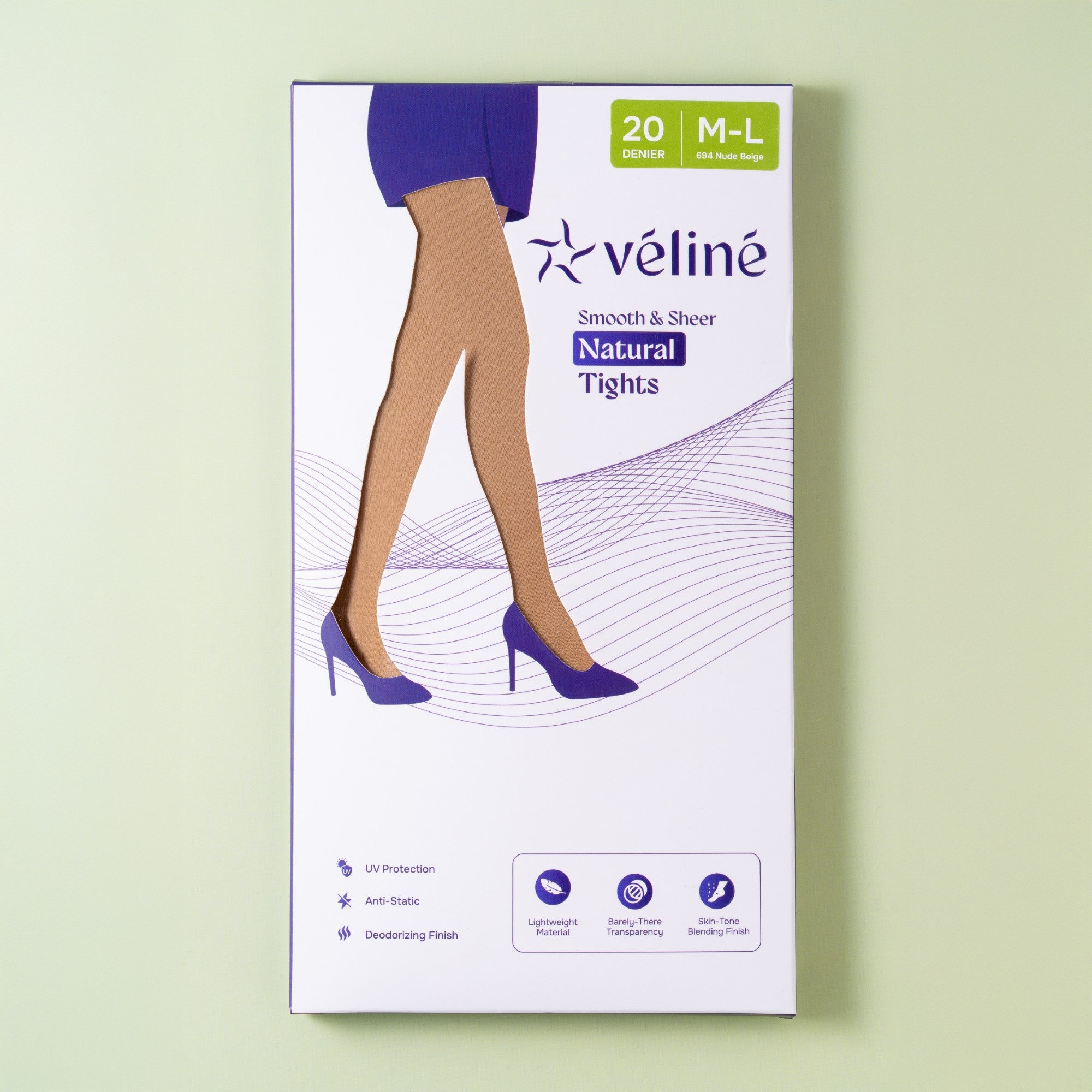 Véliné Smooth & Sheer Natural Tights (20 D)