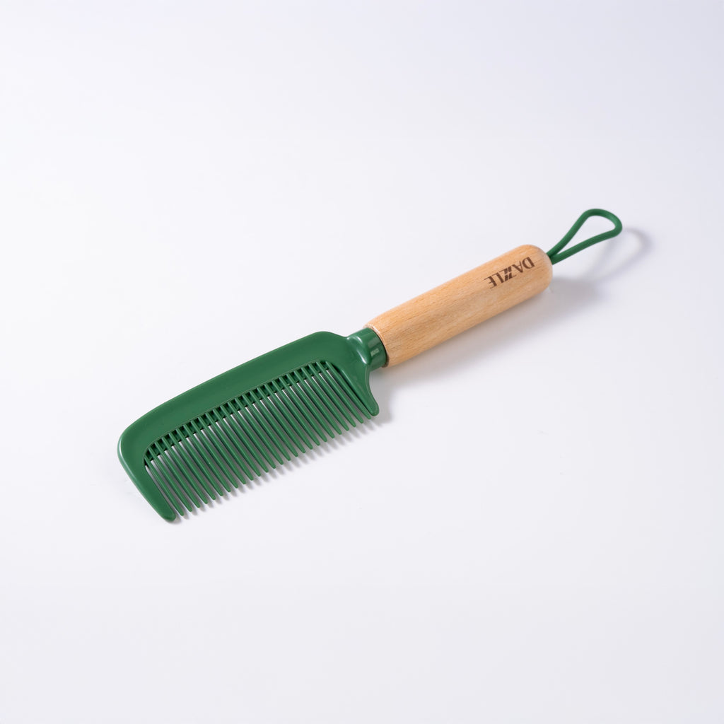 Wide Tooth Detangling Comb with Wooden Handle