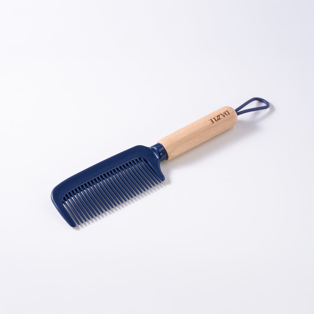 Wide Tooth Detangling Comb with Wooden Handle