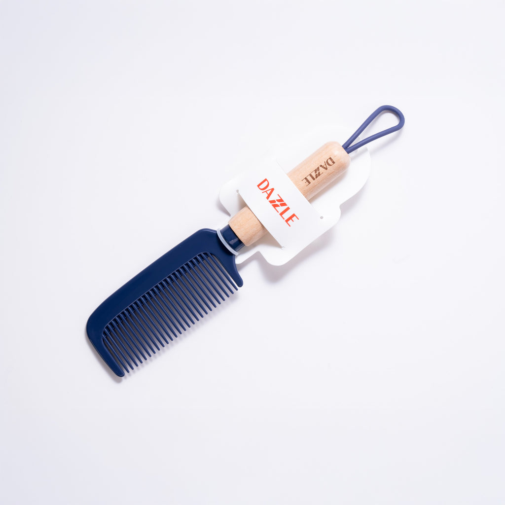 Wide Tooth Detangling Comb with Wooden Handle