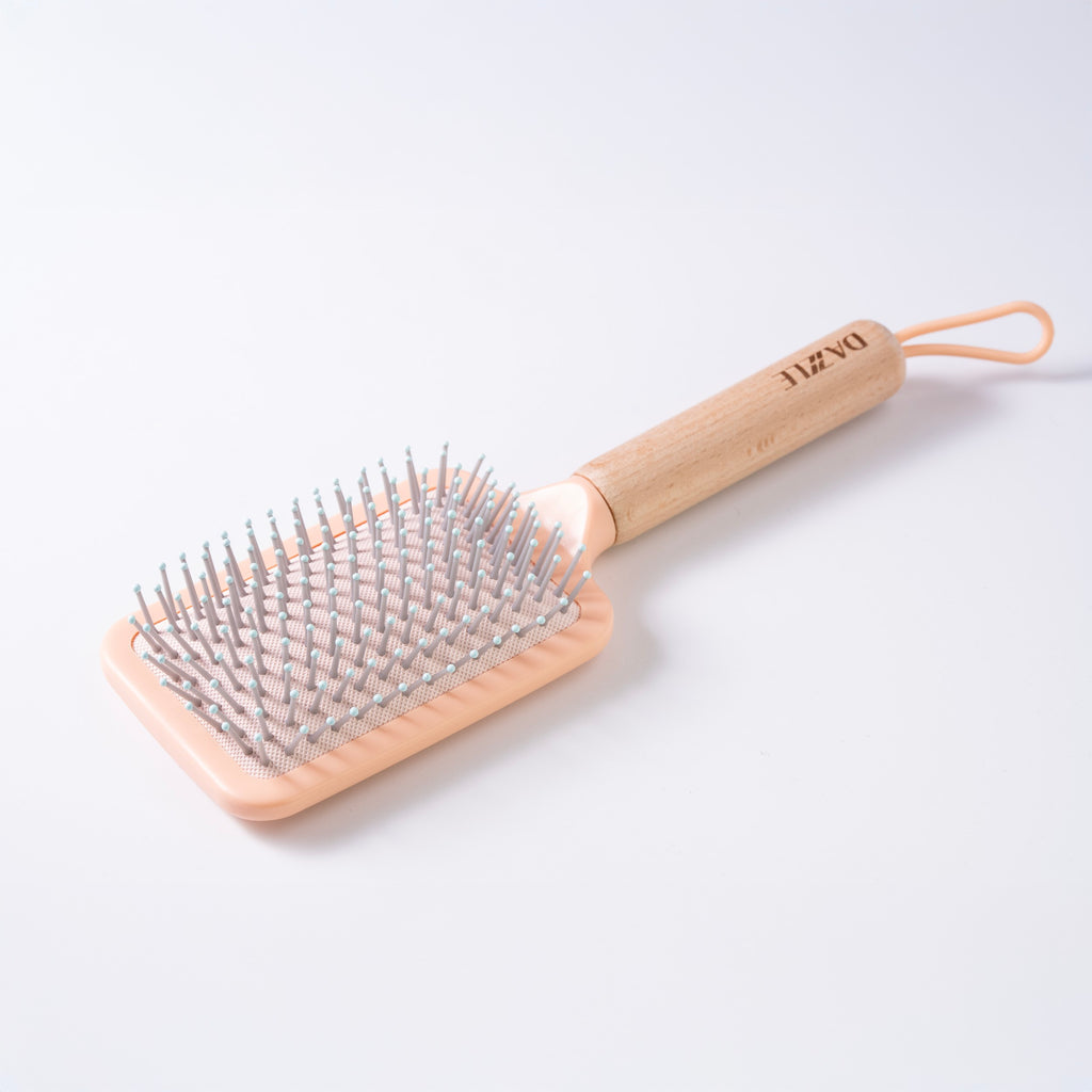 Wooden Handle Detangling Paddle Brush