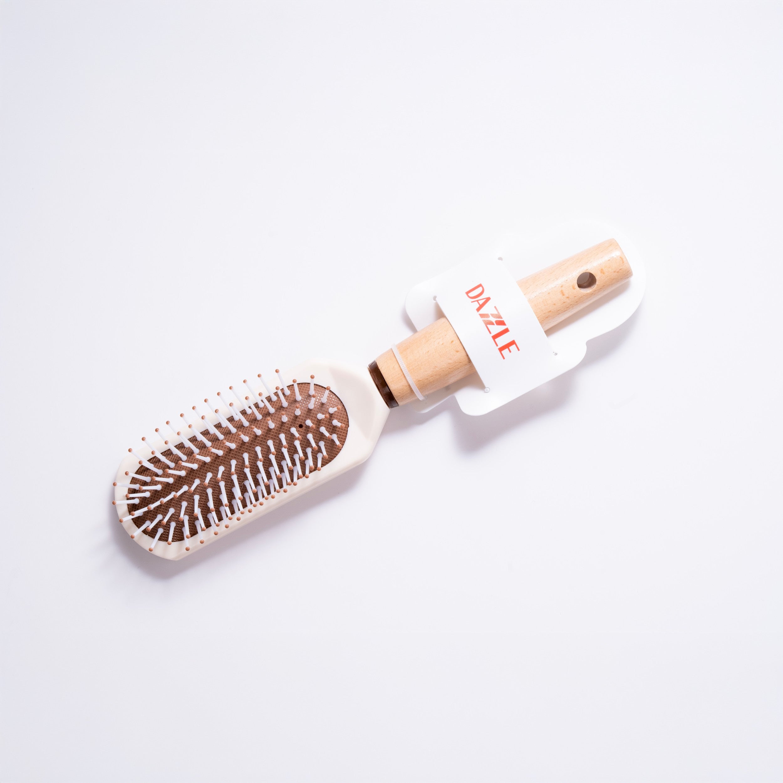 Wooden Handle Mini Detangling Hair Brush