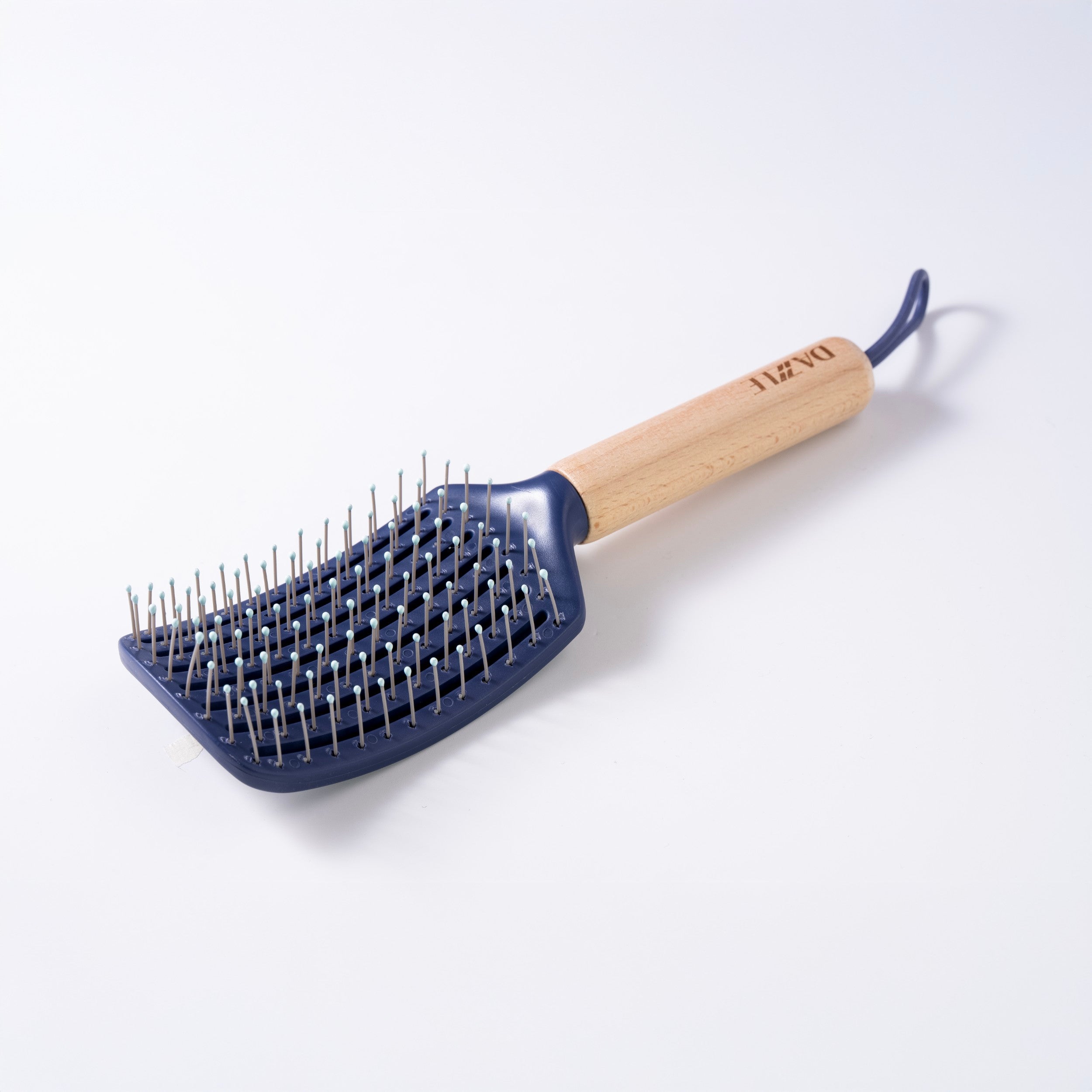 Wooden Handle Paddle Hair Brush