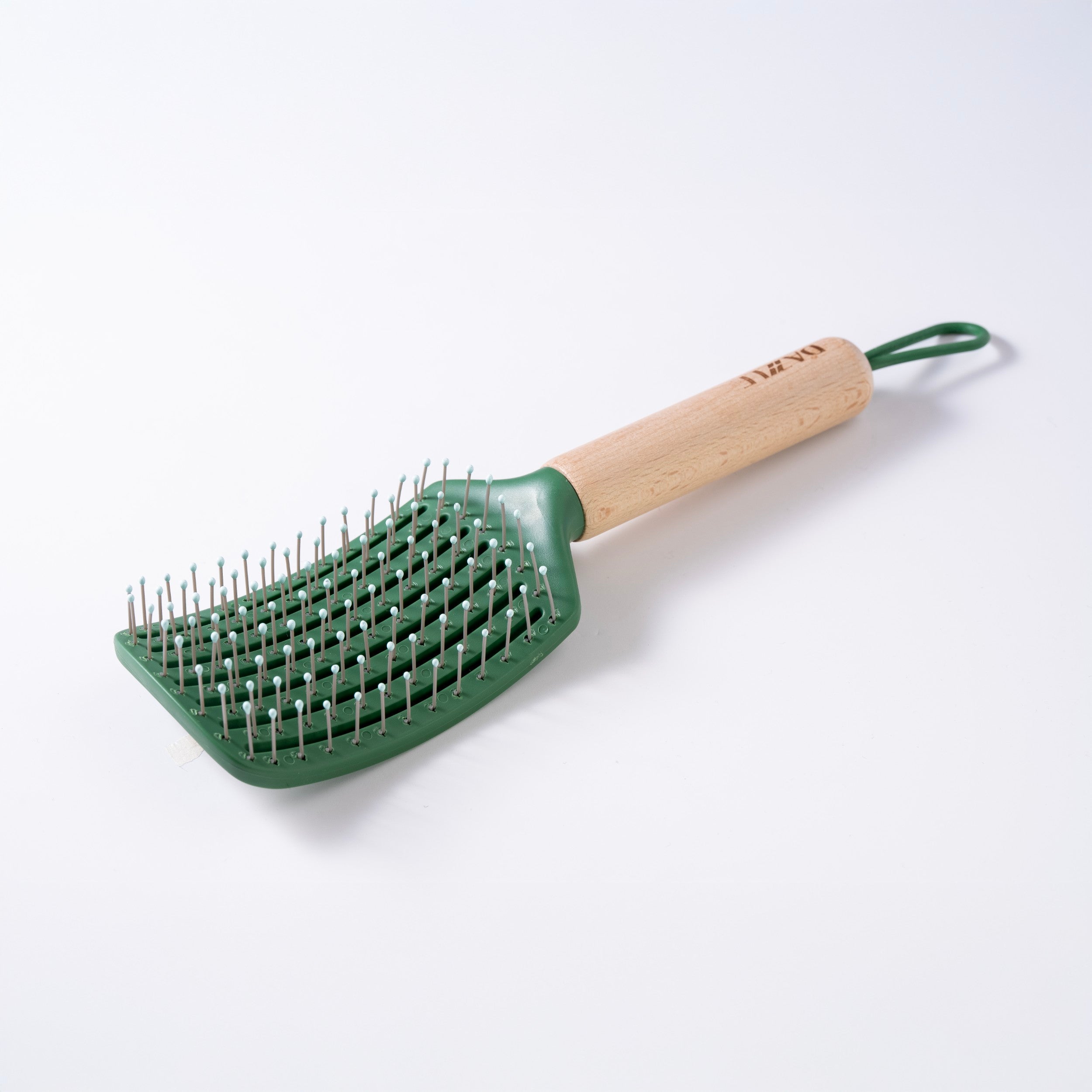Wooden Handle Paddle Hair Brush