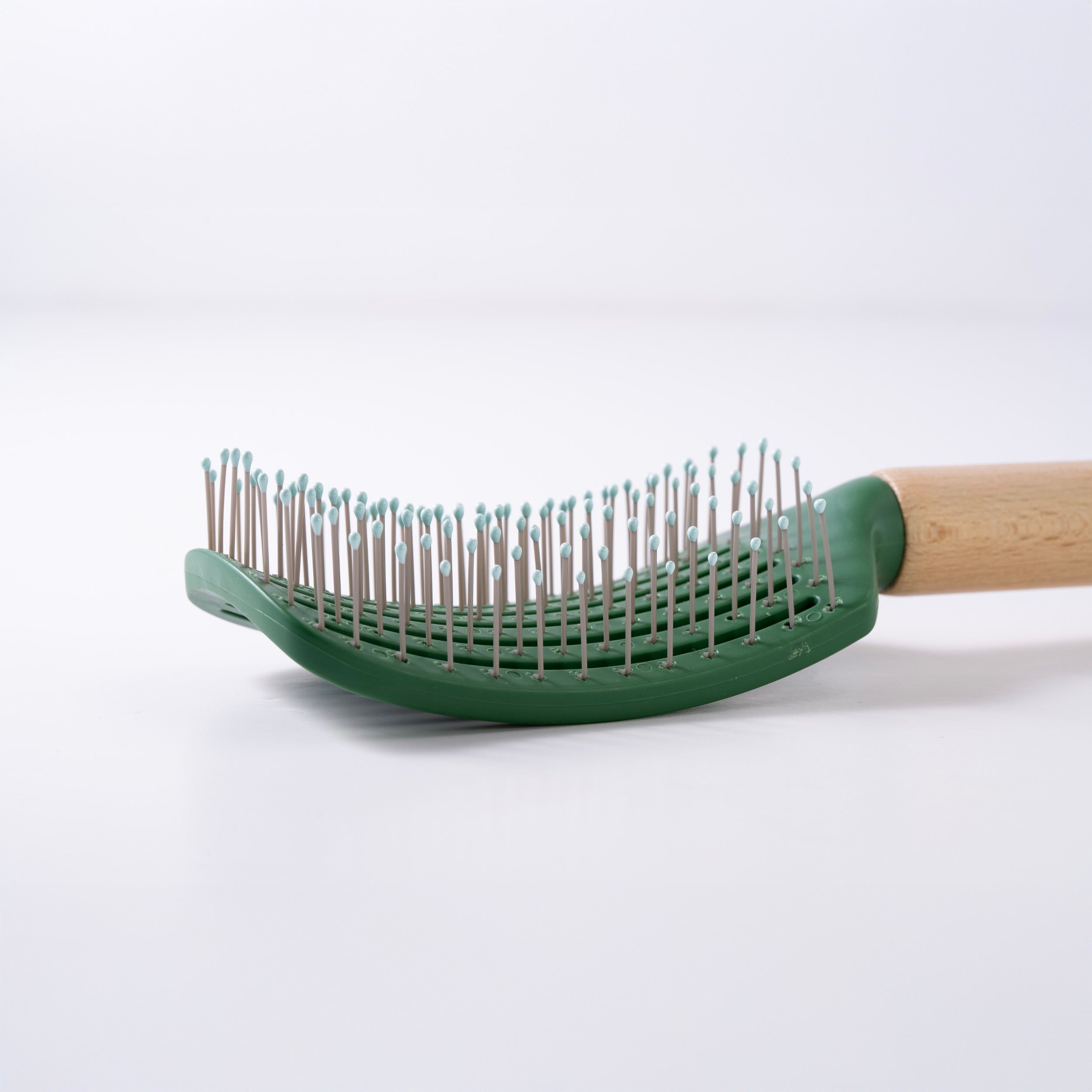 Wooden Handle Paddle Hair Brush