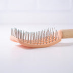 Wooden Handle Paddle Hair Brush