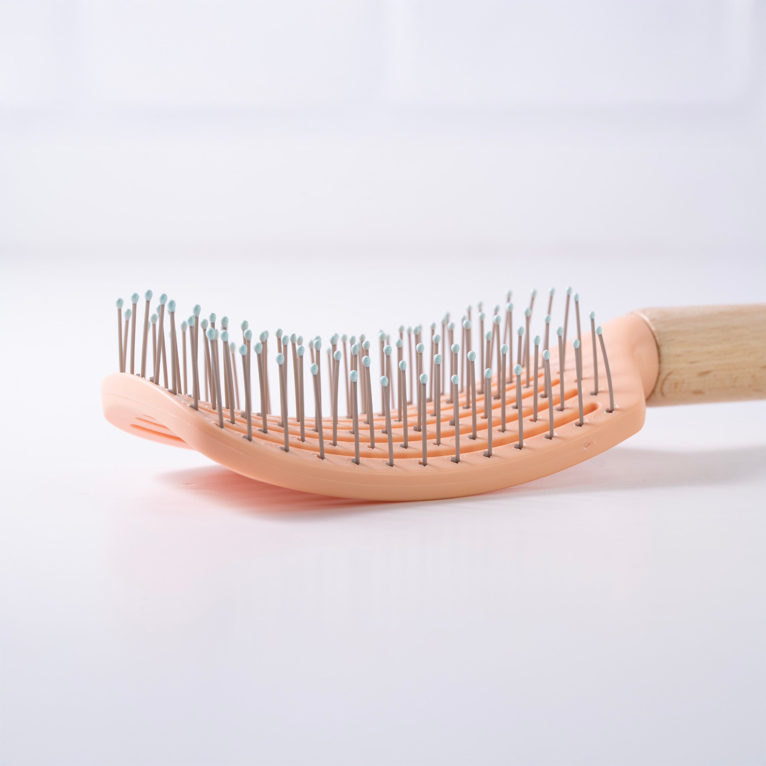 Wooden Handle Paddle Hair Brush