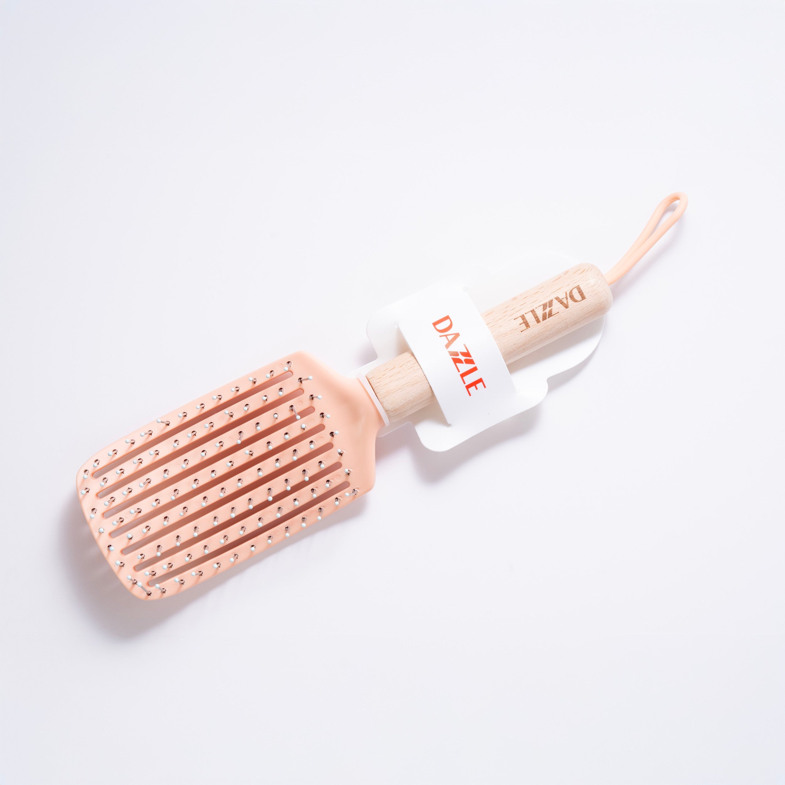 Wooden Handle Paddle Hair Brush