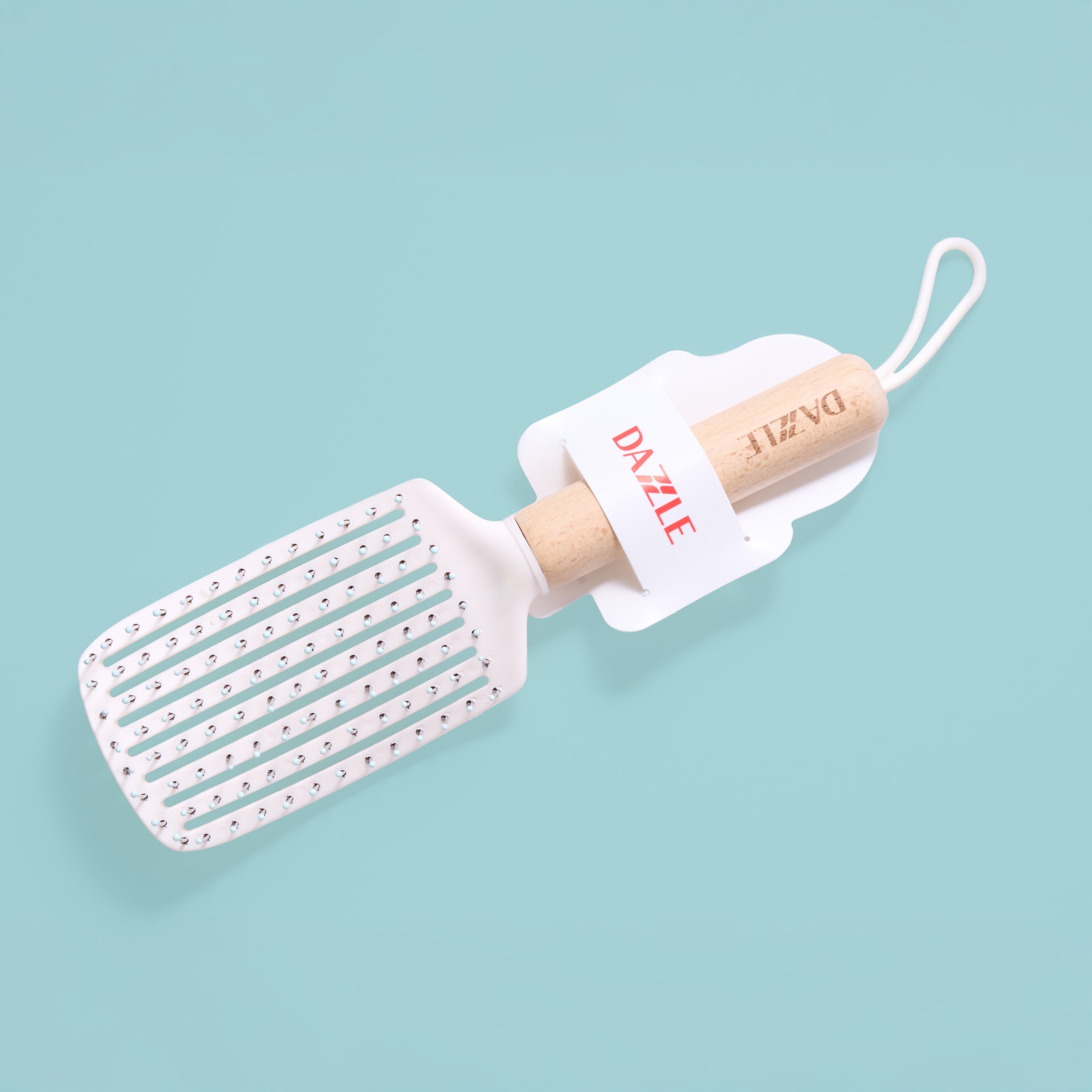 Wooden Handle Paddle Hair Brush