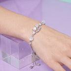 Rose Charm Beaded Bracelet