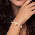 Butterfly Pearl Chain Bracelet