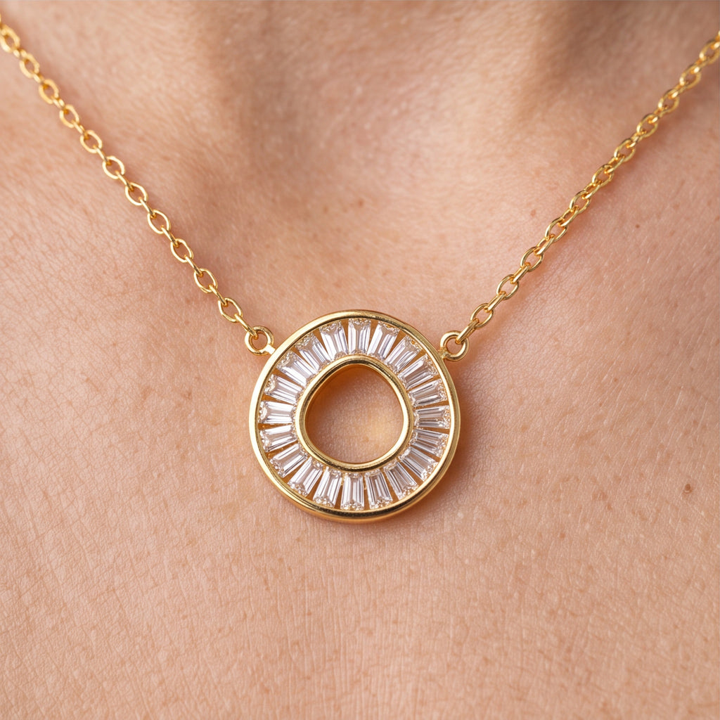 Radiant Heart Halo Necklace