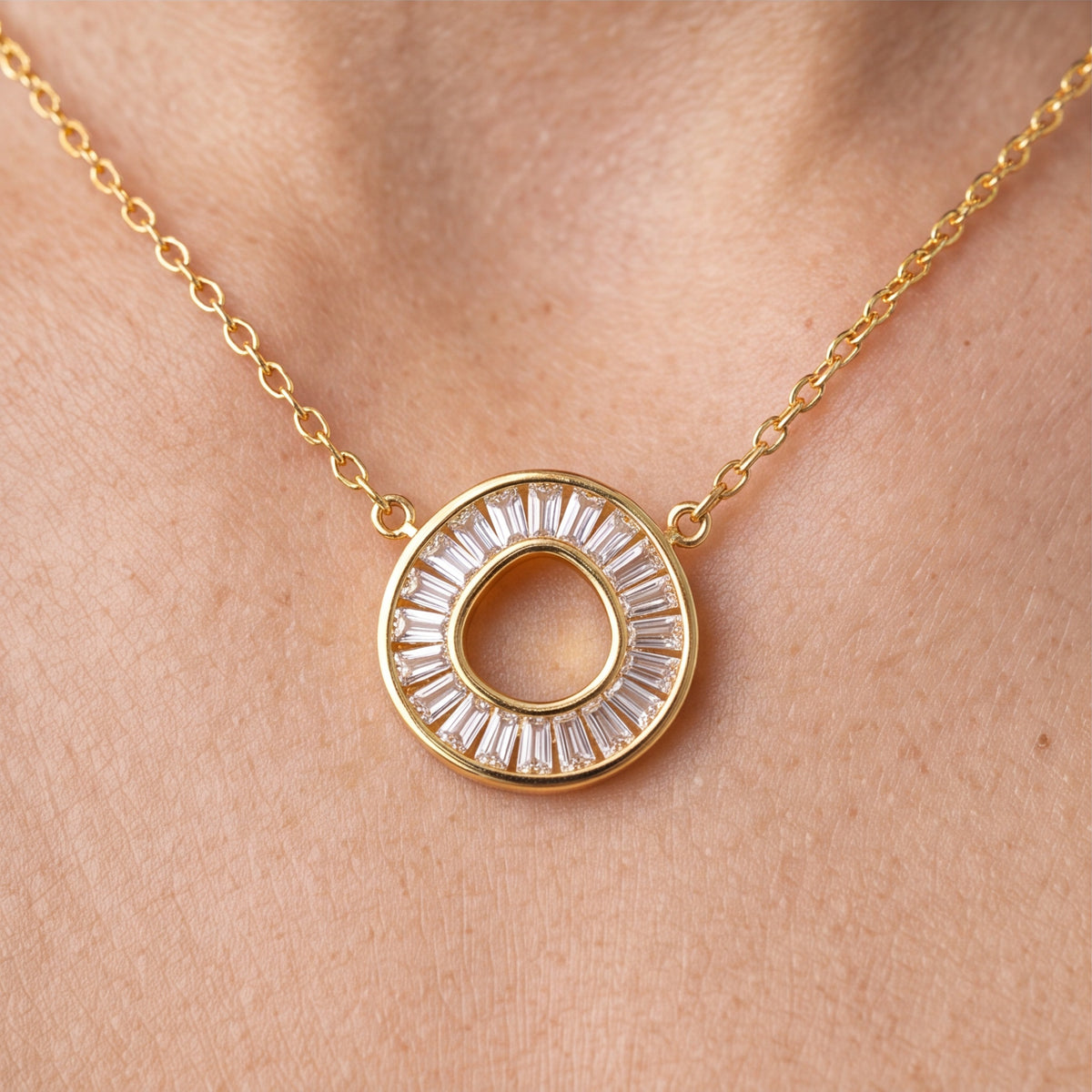 Radiant Heart Halo Necklace