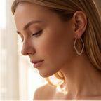 Square Frame Hoop Earrings