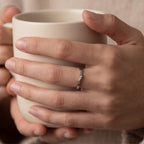 Facet Edge Gold Band Ring