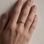 Delicate Star Detail Crystal Ring