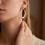 Square Frame Hoop Earrings