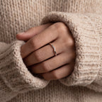 Facet Edge Gold Band Ring