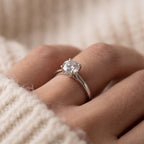 Minimal Round Cut Solitaire Ring