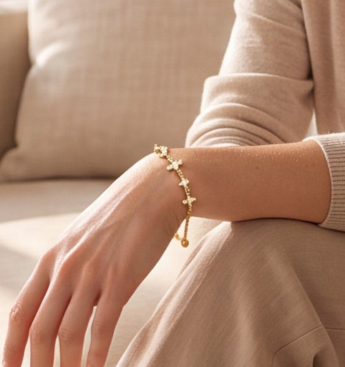 Blossom Charm Adjustable Bracelet