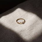 Delicate Star Detail Crystal Ring