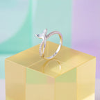 Mermaid Accent Crystal Band Ring