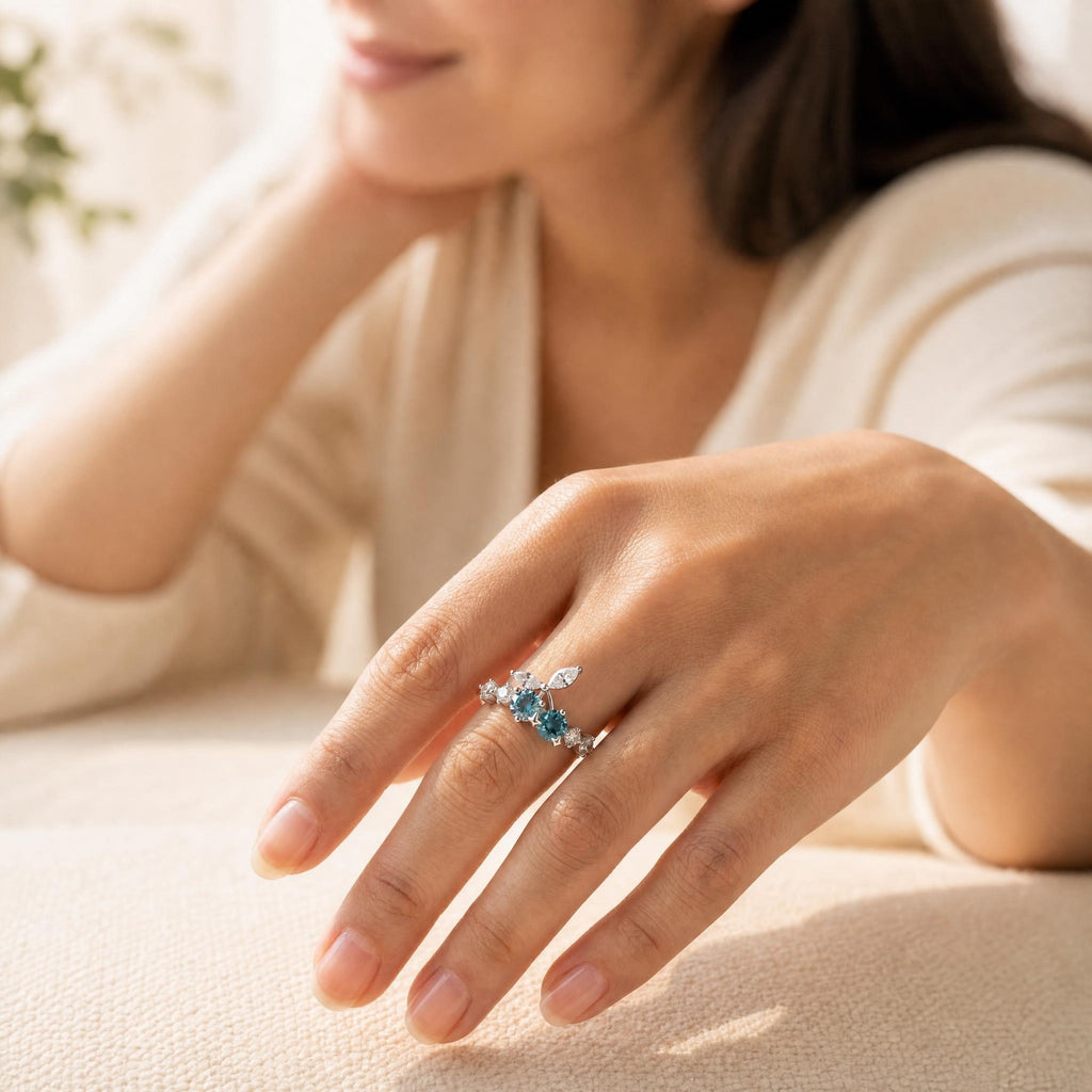 Stone Cherry Cluster Ring
